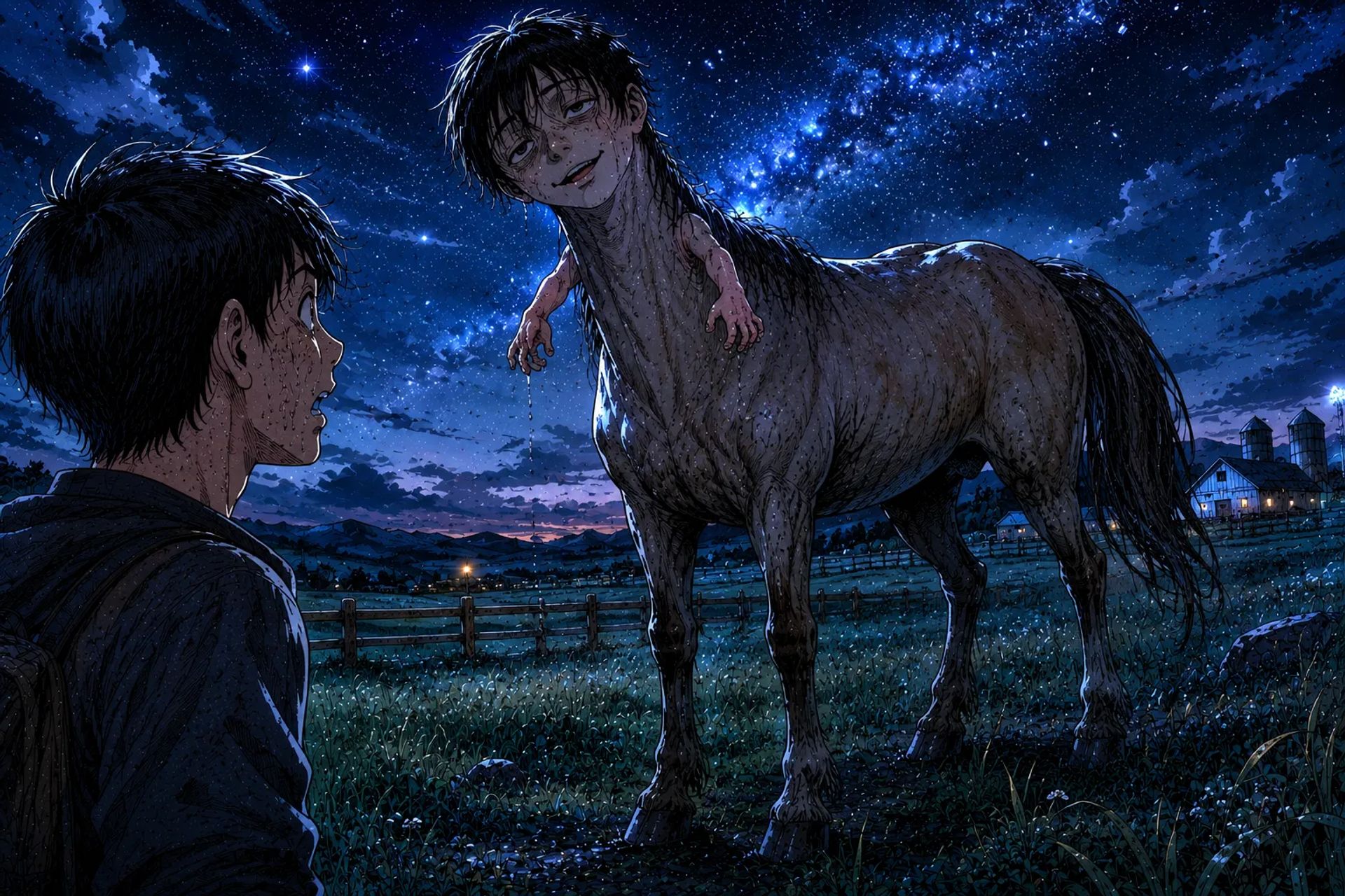 Japanese Ghost Story illustration "title: The Centaur"