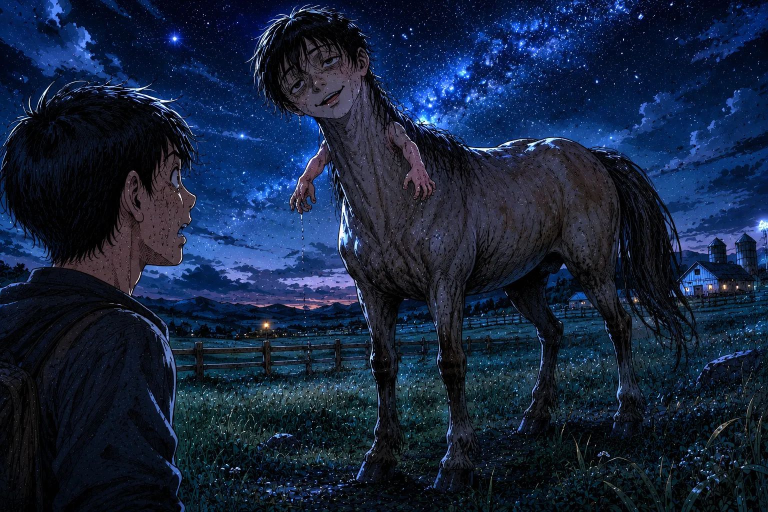 Japanese Ghost Story illustration "title: The Centaur"