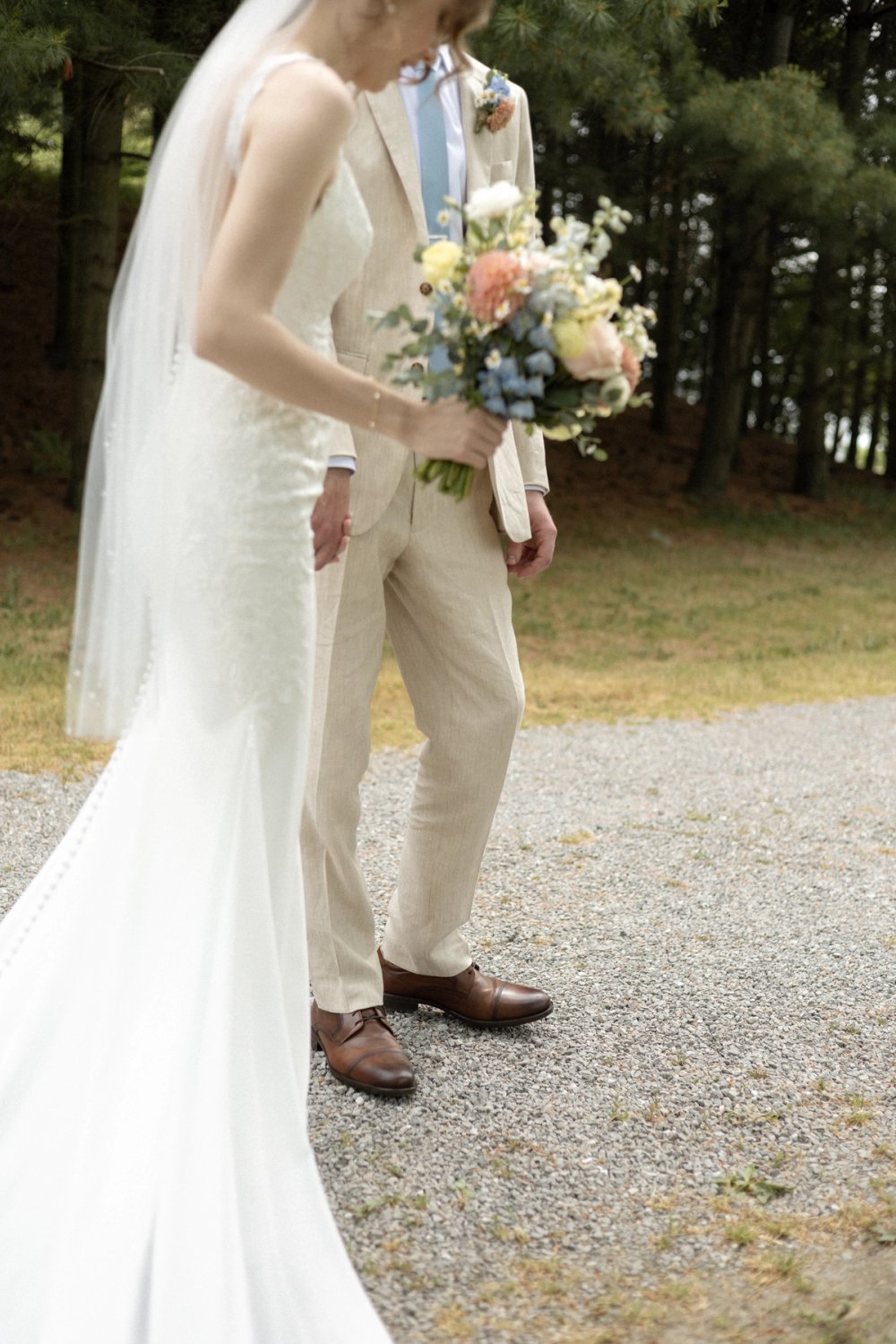 first look on gravel path