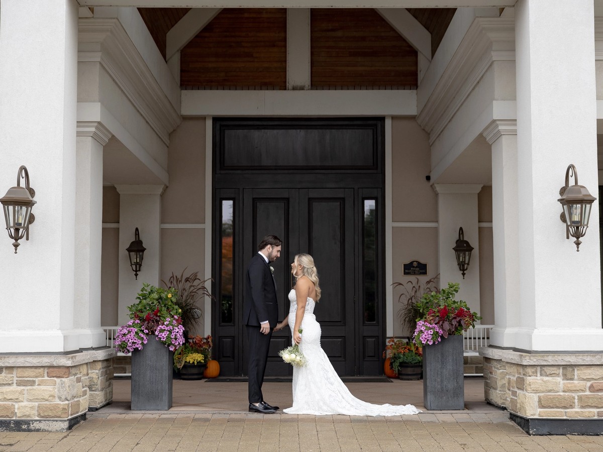 Barrie wedding photographer intimate couple interaction