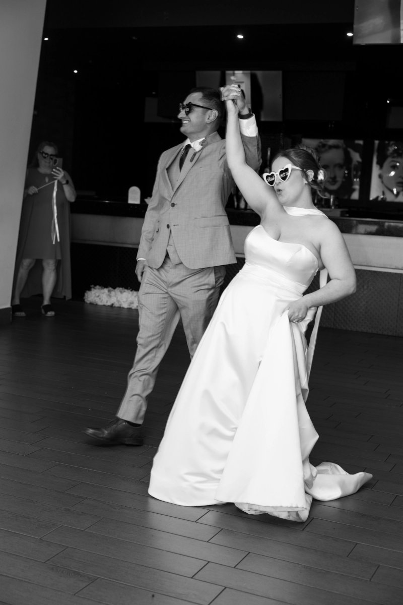 Bride and Groom grand entrance at The Vue & Clubhouse wedding reception