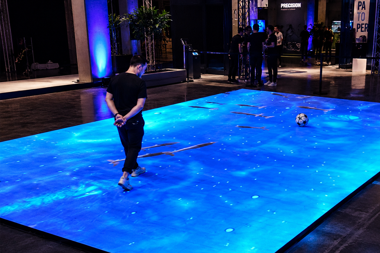 Interactive LED floor screens