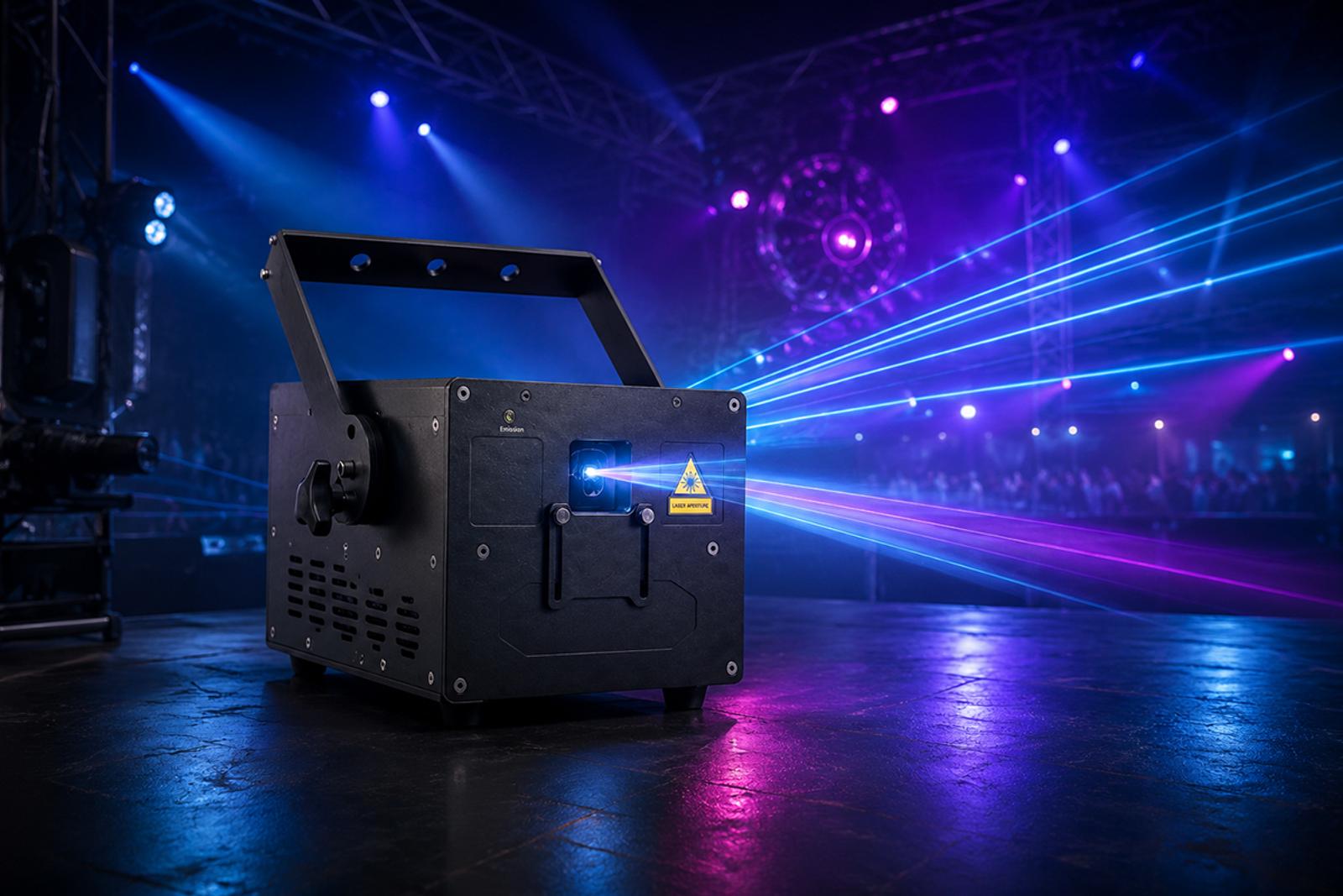 Laser lighting for large-scale events