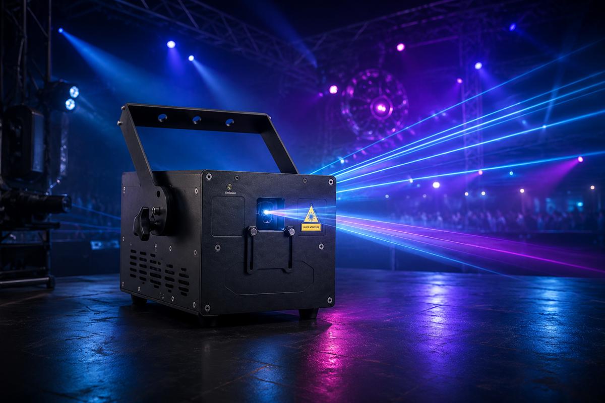 Laser lighting for large-scale events
