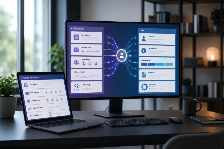 CRM x automação de marketing: diferenças, integração e responsabilidades