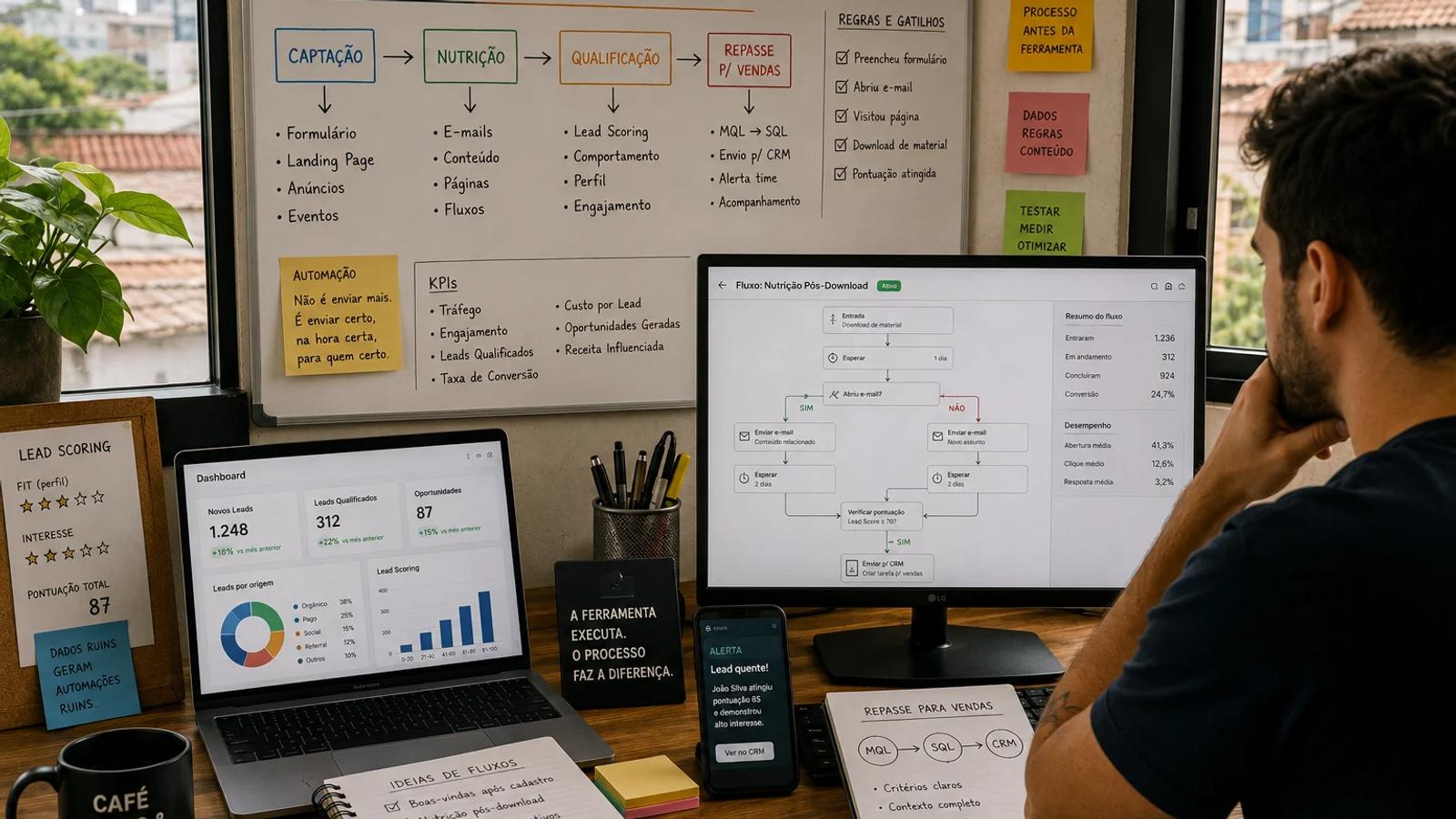 Automação de marketing: guia para estruturar processos, jornadas e workflows