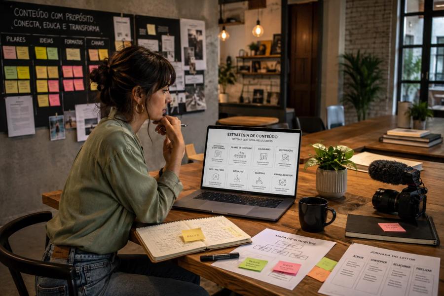 Marketing de conteúdo: guia para construir autoridade com processo e consistência