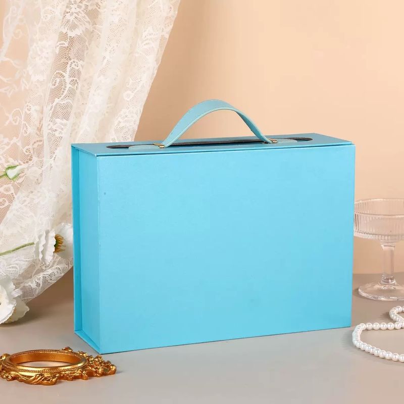 Handled Foldable Box with Free Logo Printing 5