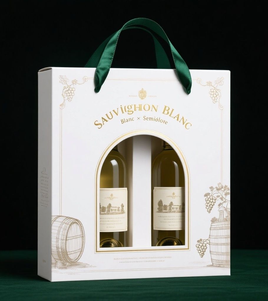 Windowed Double Wine Gift Bag