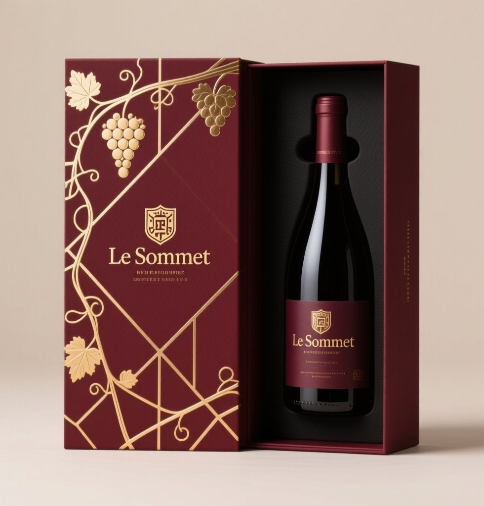 Art Print Single Wine Gift Box