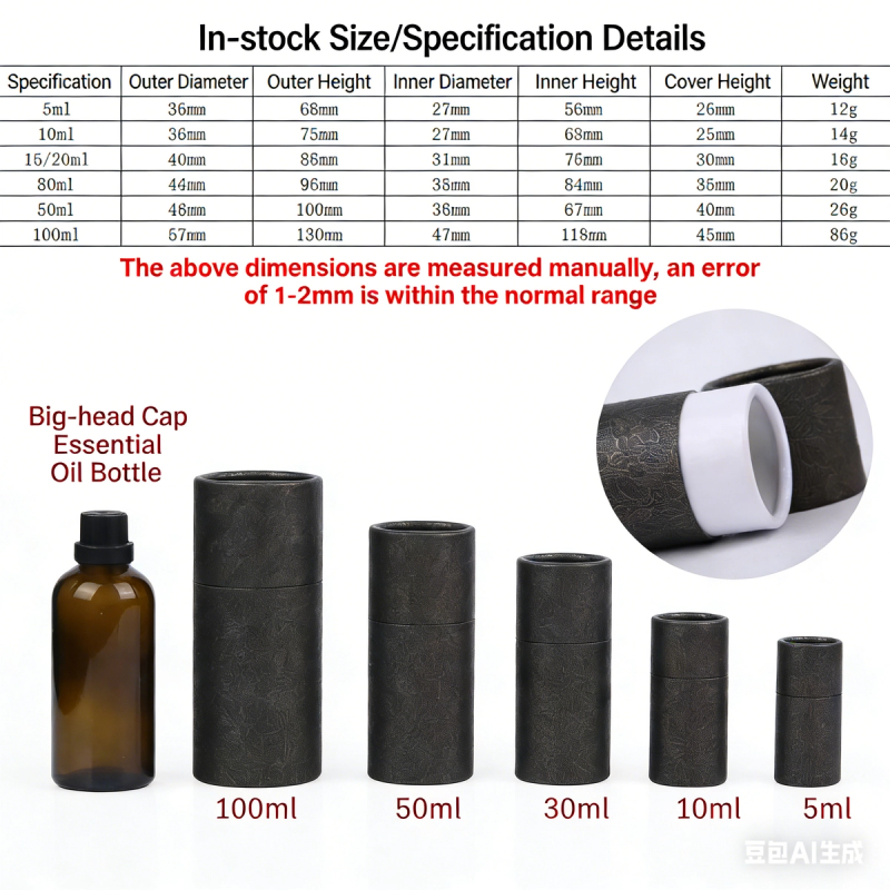 Round Perfume Box with Free Logo Printing 2