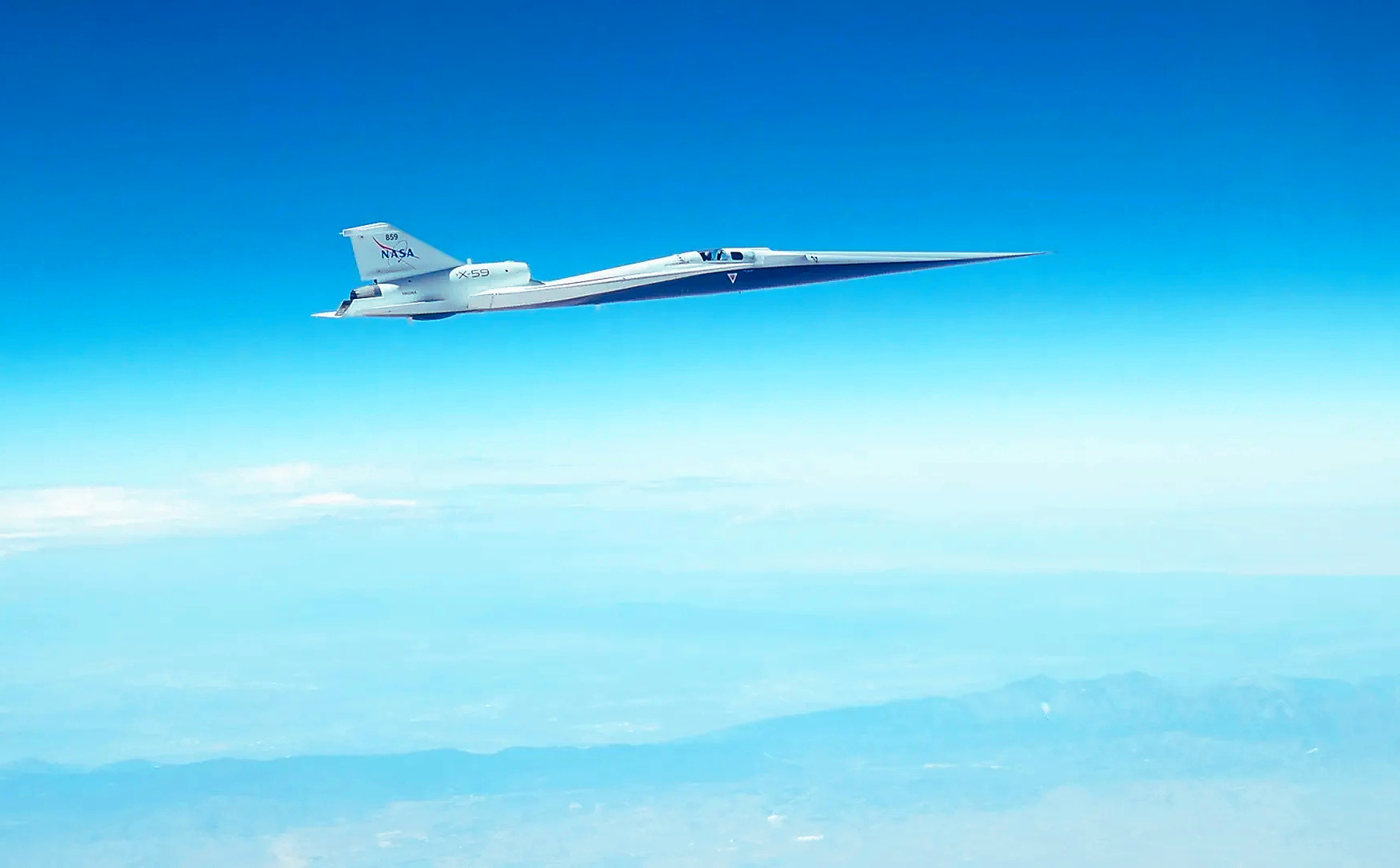 The Jet Trying to Make Sonic Booms Disappear