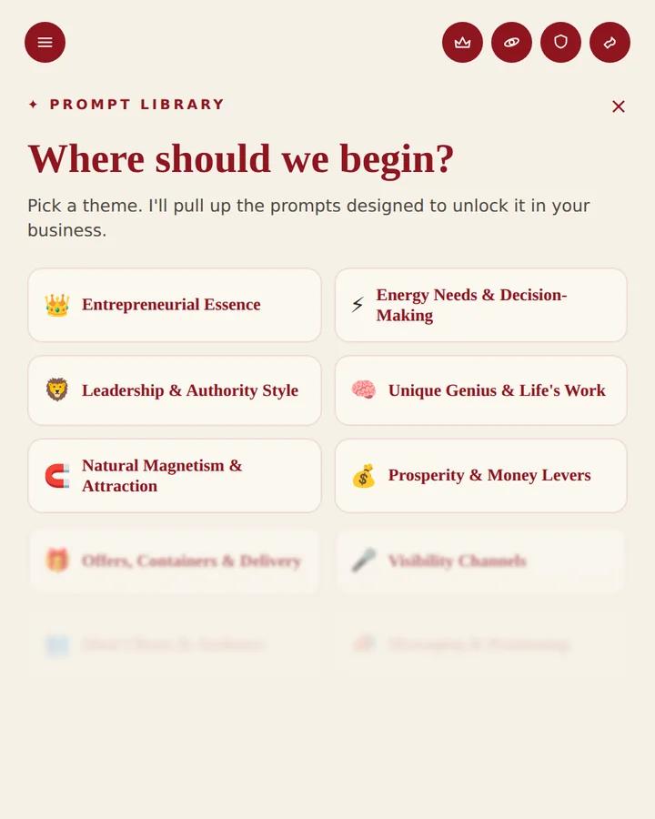 Resource prompts and education from Marissa