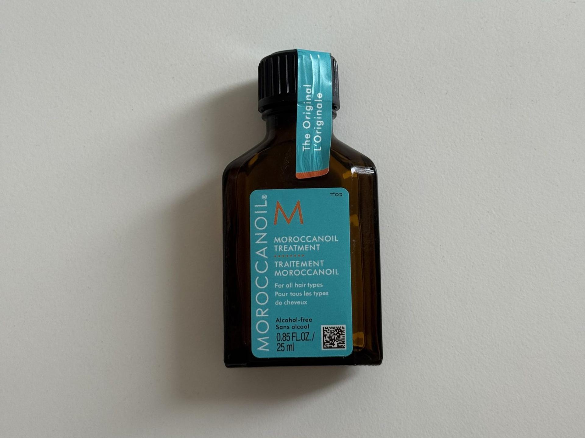Moroccanoil Treatment Original im HaarLuxus-Praxistest, 25-ml-Braunglasflasche