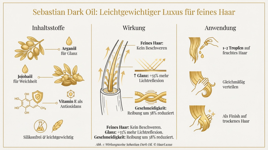 Sebastian Professional Dark Oil Test 2026: Lohnt sich das Profi-Haaröl? – Infografik