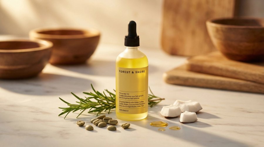 Forest & Shore Thrive Haaröl Test