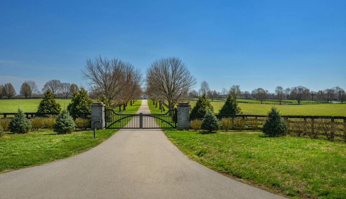 The driveway to the stud