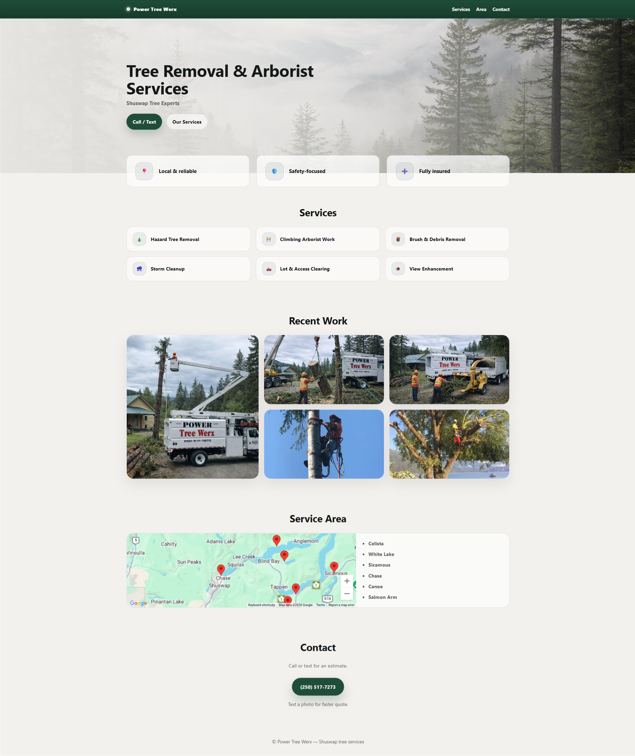Power Tree Werx branding mockup
