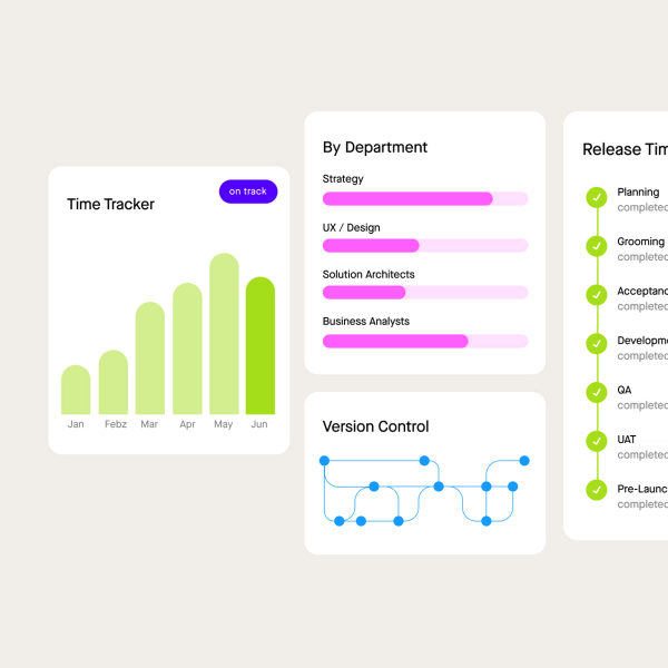 Charts and graphs visualizing time-tracking