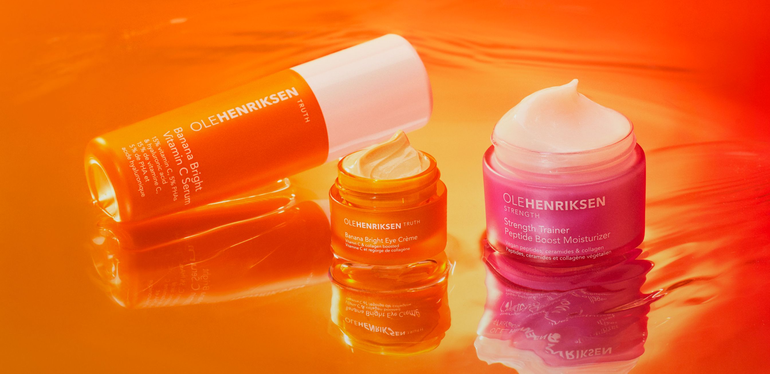 Decorative editorial element for Ole Henriksen