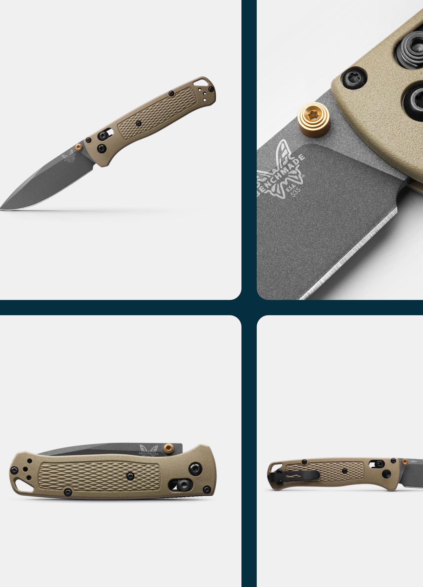 Detail shots of Benchmade knife