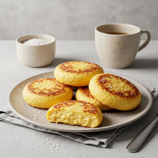 Polenta Cakes (soft, unsalted) for babies baby led weaning