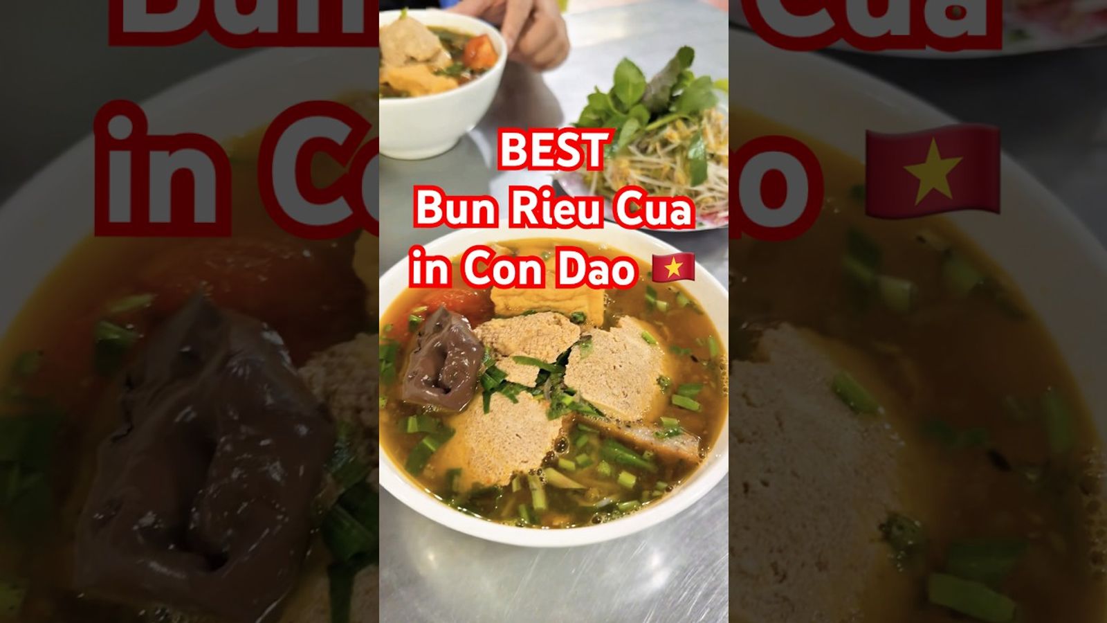 Bun Rieu Cua "BA HAI KHIEM" in Con Dao 🇻🇳 #trending #food #foodie #travel #condao #youtubeshorts