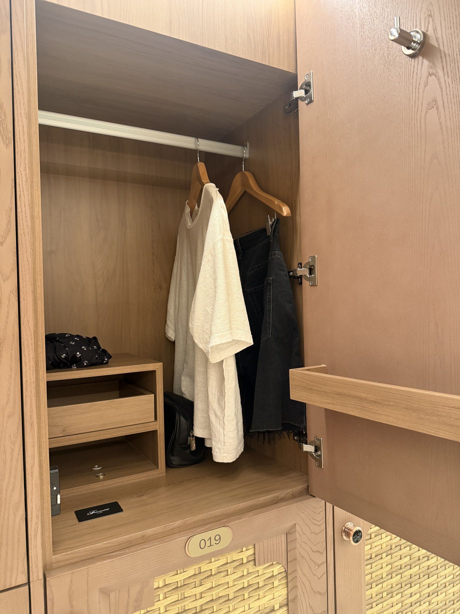 The wardrobe and dressing area