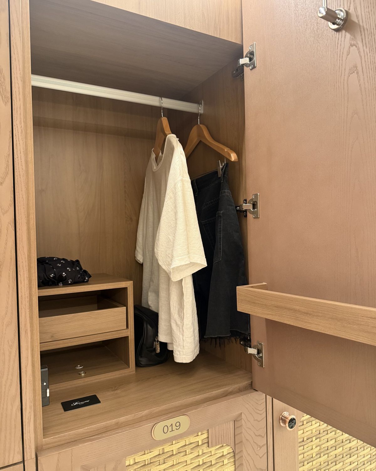 The wardrobe and dressing area