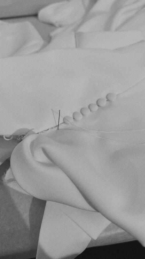 Elegant bridal photography detail