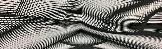 a black and white photo of a pattern