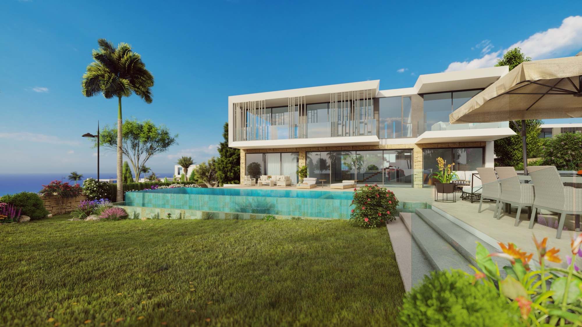 Luxury 3–5 Bedroom Viewpoint Hills Villas for Sale in Peyia, Cyprus