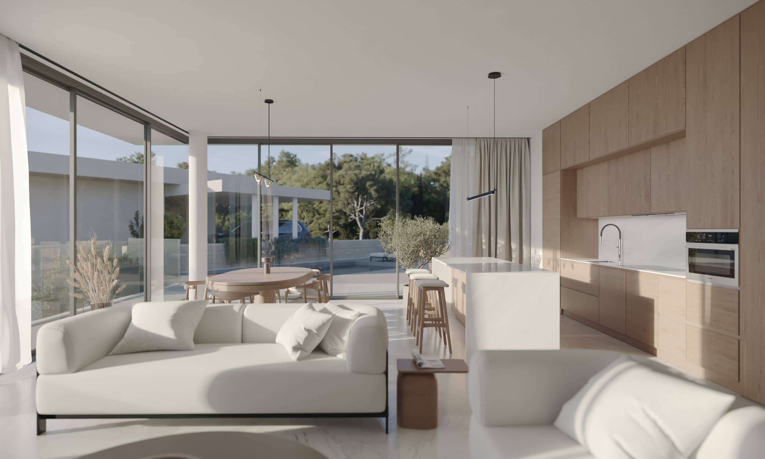 Luxury villas in Tremithousa, Paphos: Stunning views, pool & elegant design. A perfect blend of nature & sophistication for high-end buyers.