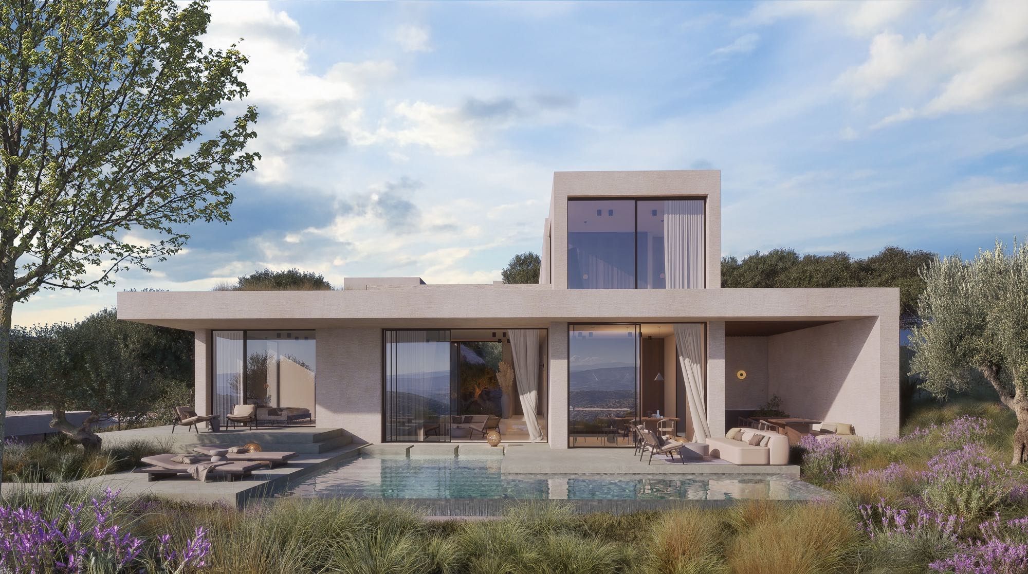 Luksusowe wille Minthis Lofos 3 sypialnie na sprzedaż w Pafos, Cypr