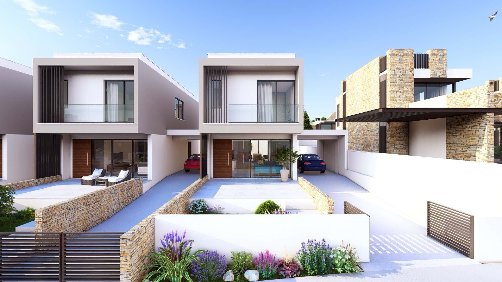 Luxury 3–5 Bedroom Pelagos Beachfront Villas for Sale in Paphos, Cyprus