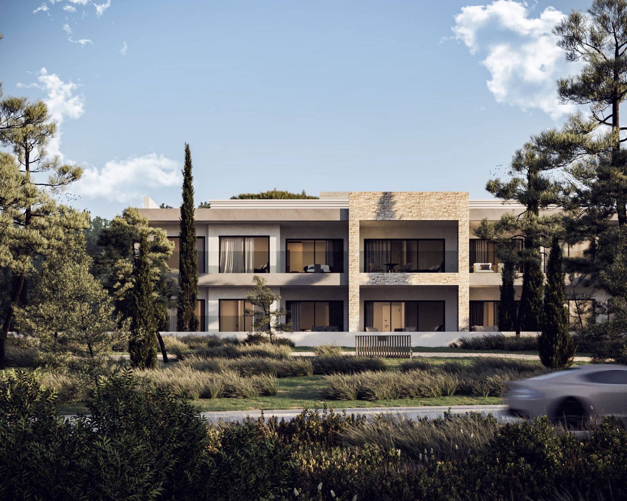 Modern retirement apartment at Cypress Park, Paphos