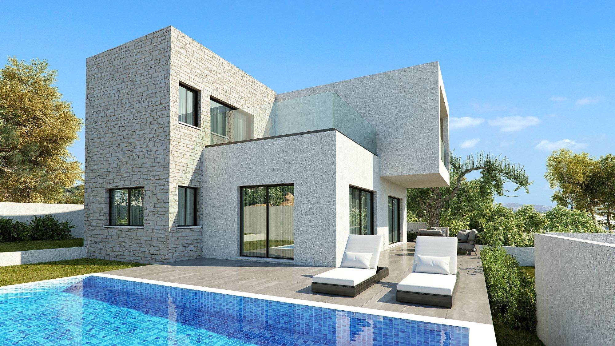 Tsada Panorama D с 3 спальнями на продажу в Пафосе, Кипр