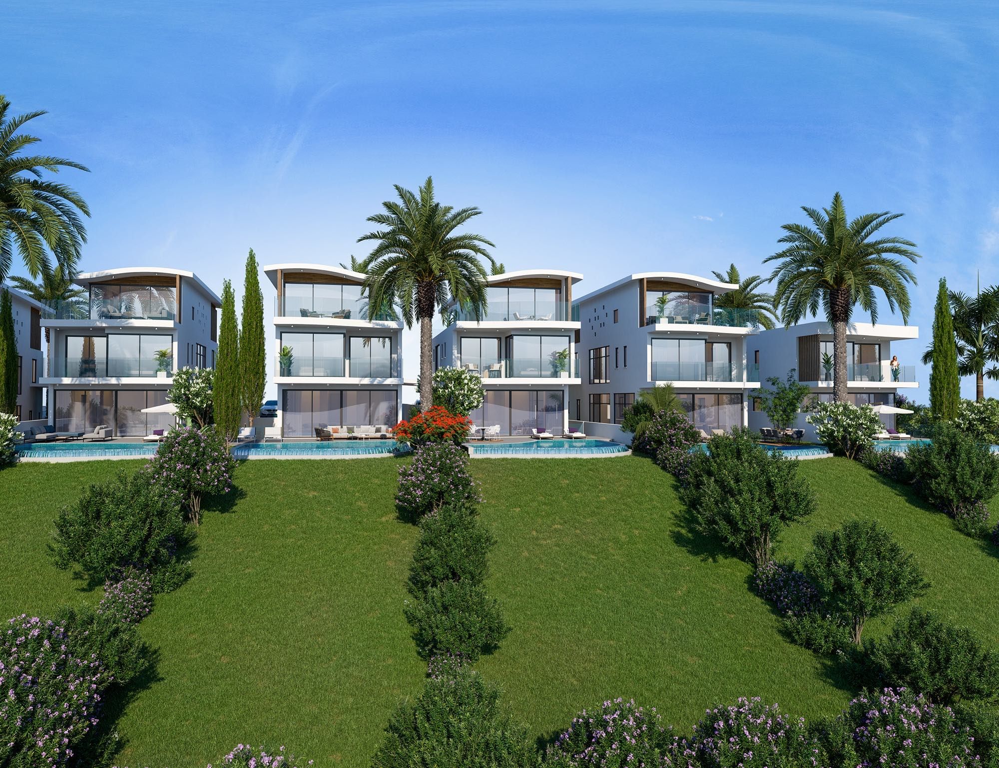 Купить Виллы у Моря в Пафосе – Armonia Beach Villas Кипр