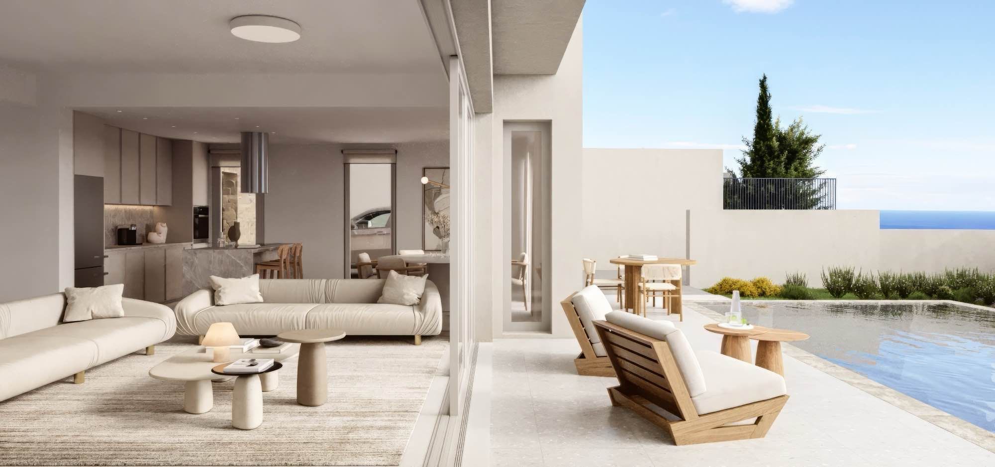 Элитные виллы Coral Vista 2–3 спальни на продажу в Пафосе, Кипр