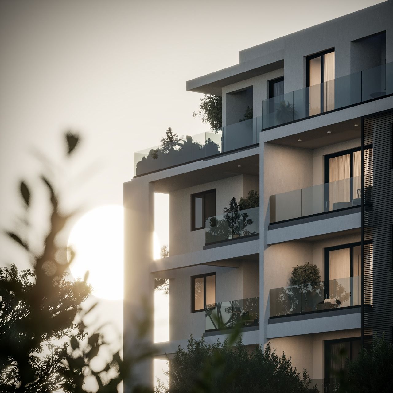 Low-rise residential project with private parking in Limassol city center
