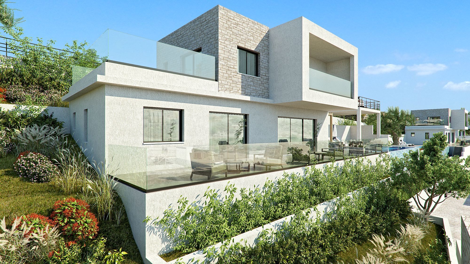 Tsada Panorama D с 3 спальнями на продажу в Пафосе, Кипр