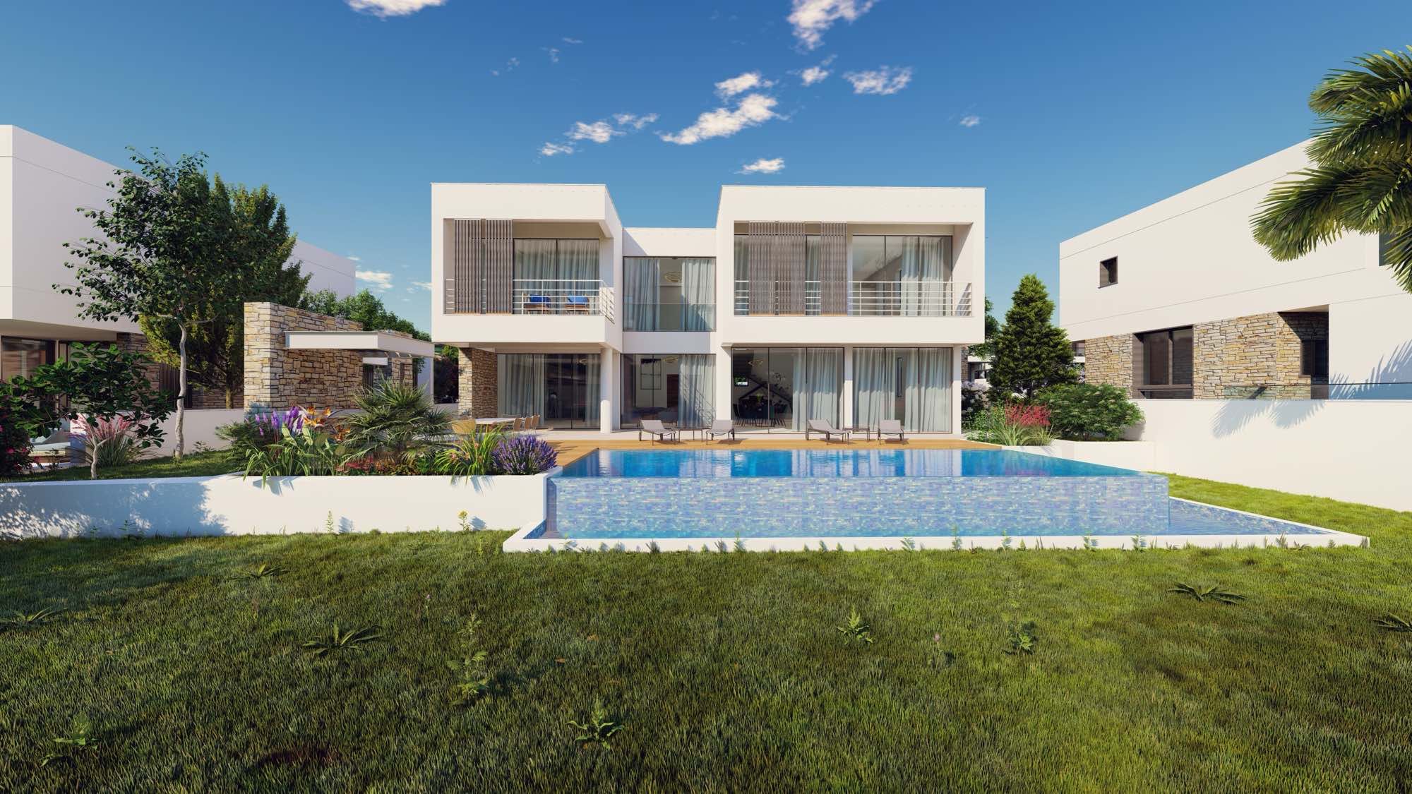 Luxury 3–5 Bedroom Pelagos Beachfront Villas for Sale in Paphos, Cyprus