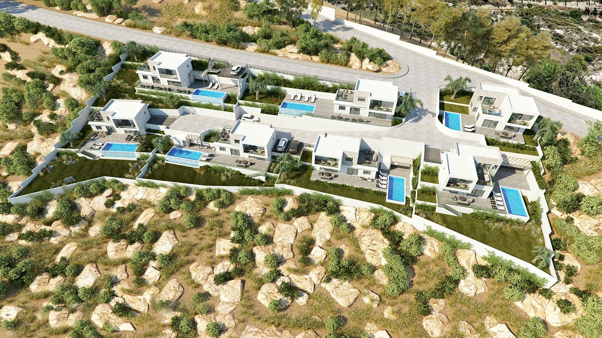 Tsada Panorama D с 3 спальнями на продажу в Пафосе, Кипр