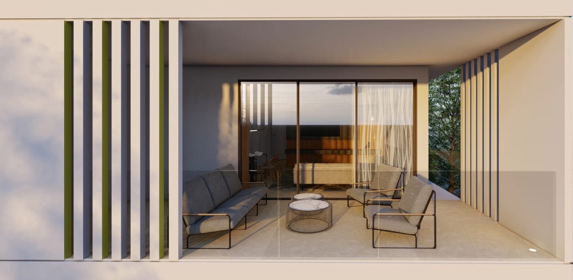 Energy-efficient apartment with underfloor heating and concealed AC in Cyprus