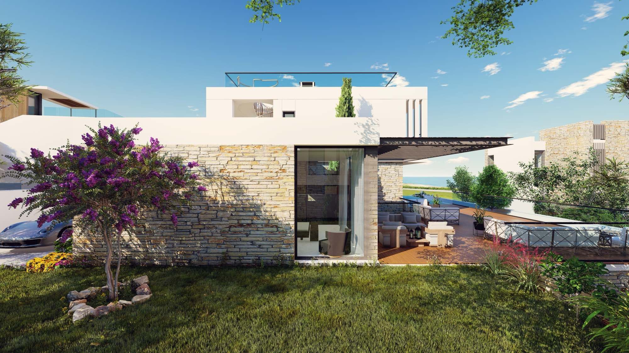 Luxury 3–5 Bedroom Pelagos Beachfront Villas for Sale in Paphos, Cyprus