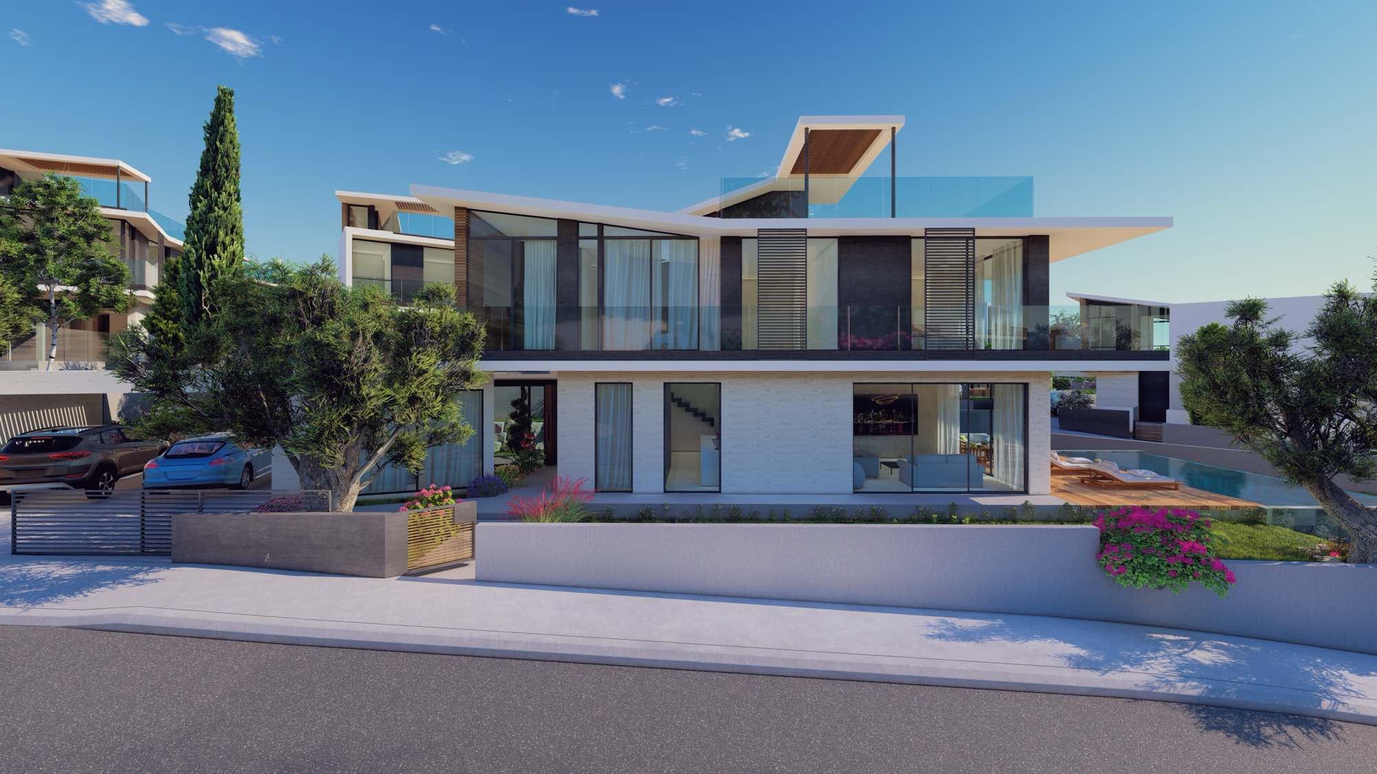 Luxury 3–5 Bedroom Pelagos Beachfront Villas for Sale in Paphos, Cyprus