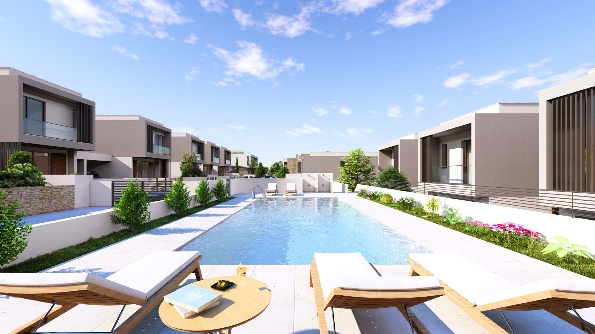 Luxury 3–5 Bedroom Pelagos Beachfront Villas for Sale in Paphos, Cyprus