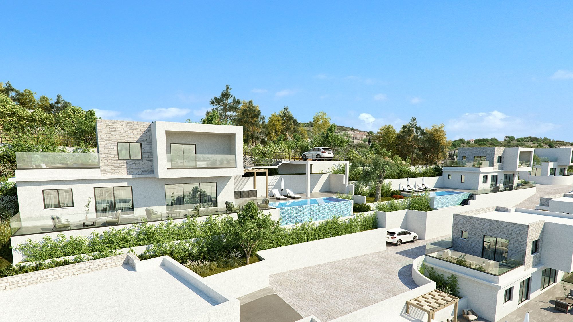 Tsada Panorama D с 3 спальнями на продажу в Пафосе, Кипр