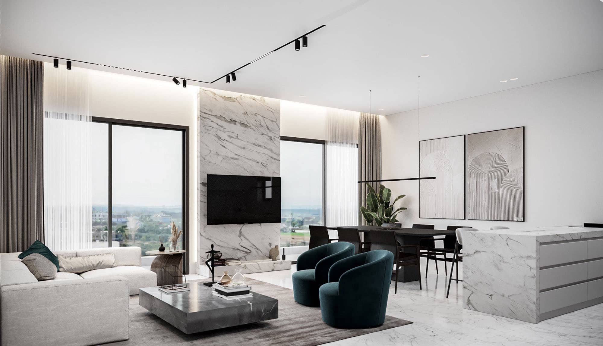 Modern retirement apartment at Cypress Park, Paphos
