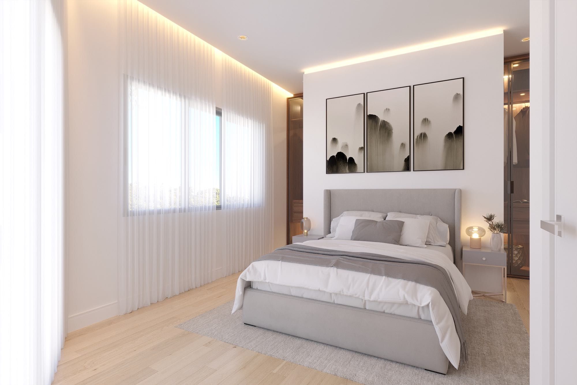 Penthouse mit Meerblick in Victoria Suites, Paphos